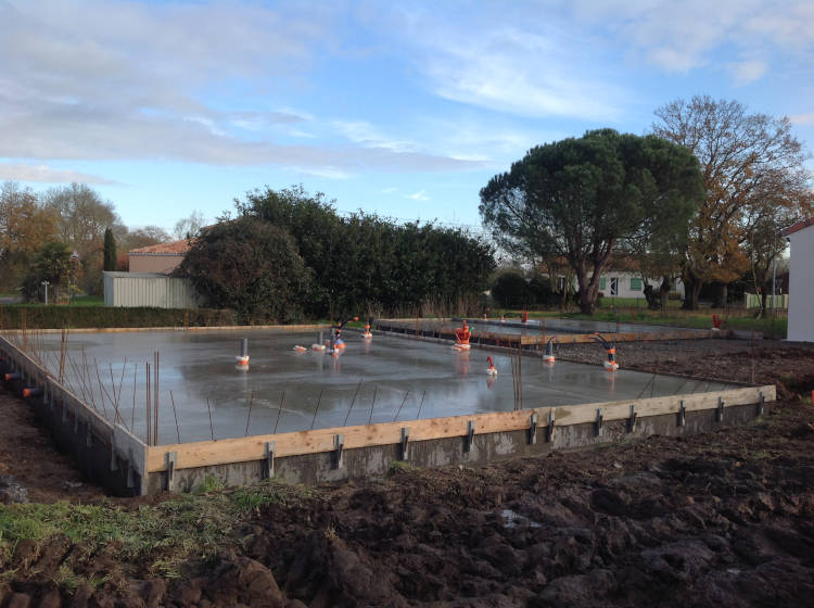 BOUTIN Maçonnerie - Dalle de maison pour ossature bois a St Lumine de Coutais